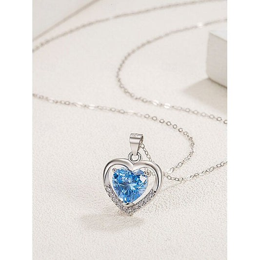 Necklace Titanium Steel Women's Fashion Cute Classic Heart Lovely Heart Shape Necklace For Valentine's Day Birthday Gift #18997830