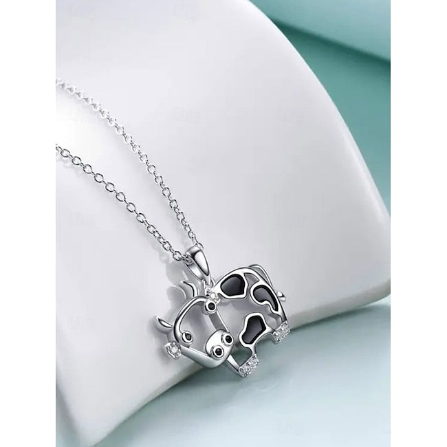 Necklace Chrome Women's Fashion Cute Classic Animal Lovely Geometric Necklace For Party Street Gift #14484704